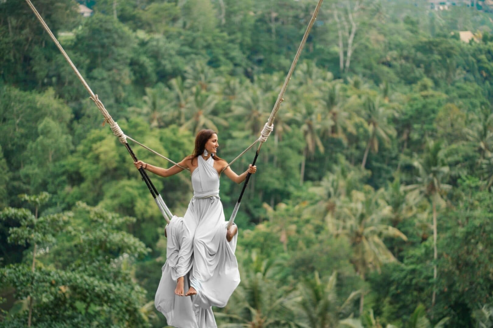 Balinese Temple and Rice Terraces